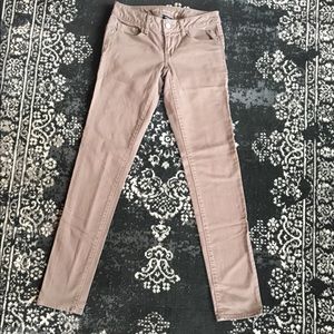 American Eagle • Khaki/Camel Skinny Jeans